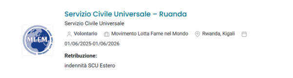 bando servizio civile universale